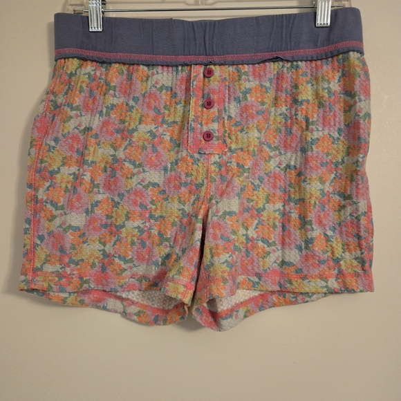NATURAL LIFE Other - NATURAL LIFE High Waisted Waffle Floral Print Boy Shorts